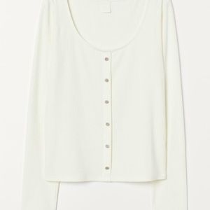 Rhinestone-Button Top